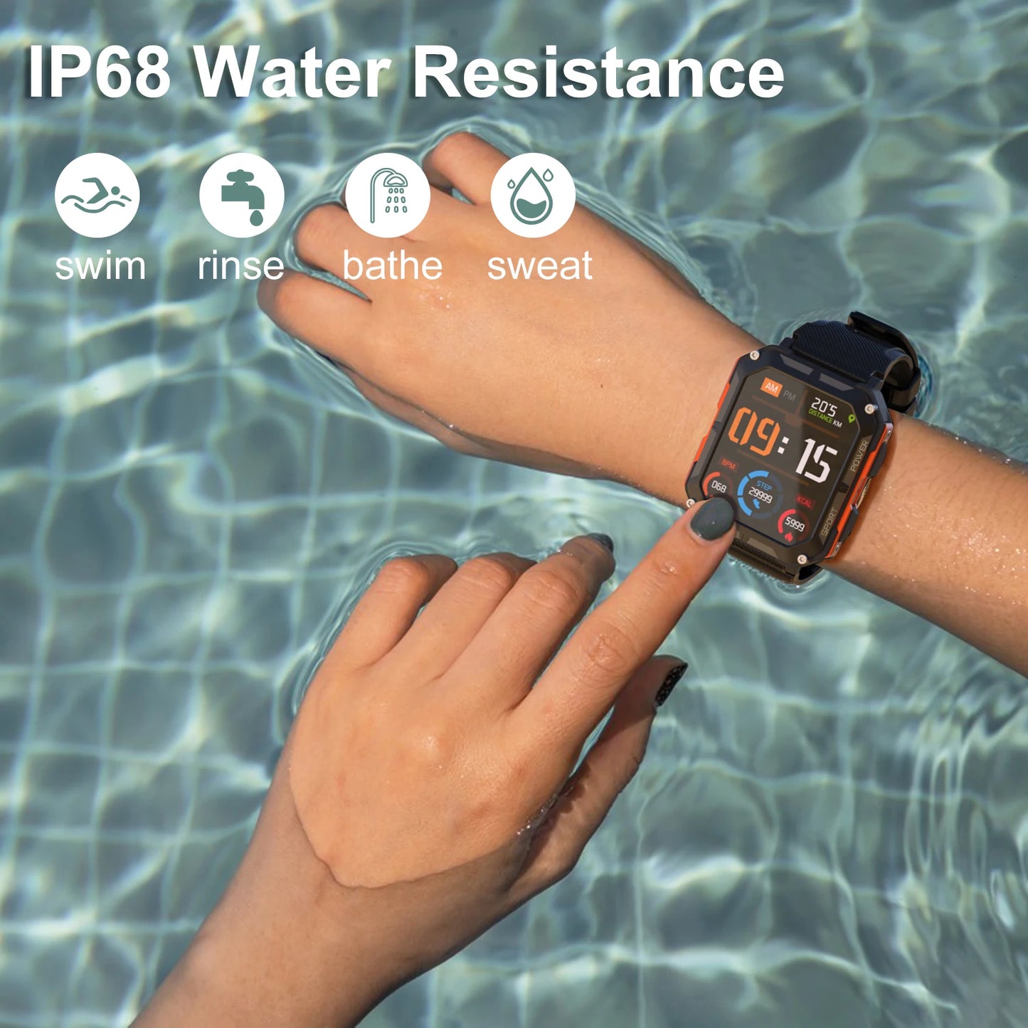 C20 Pro Smart Watch for Men – Your Ultimate Companion for Fitness and Adventure