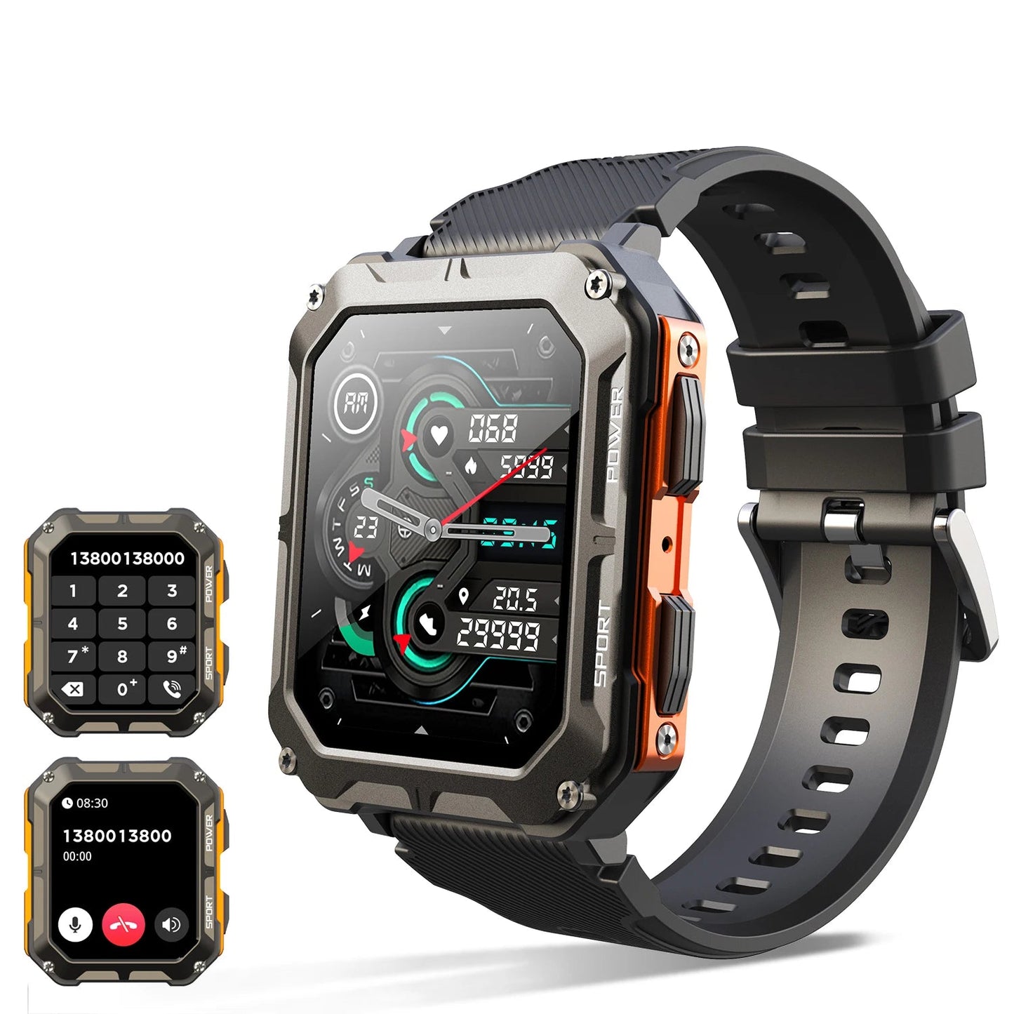C20 Pro Smart Watch for Men – Your Ultimate Companion for Fitness and Adventure