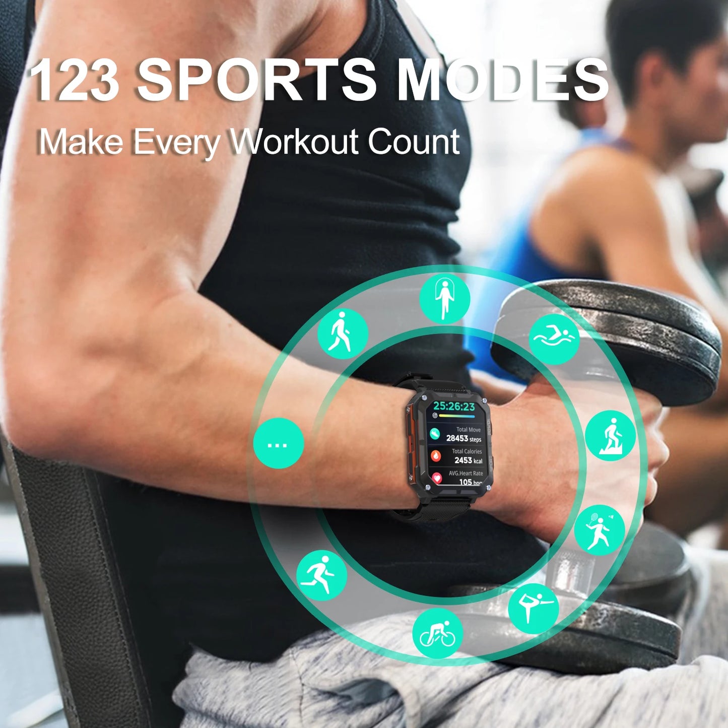 C20 Pro Smart Watch for Men – Your Ultimate Companion for Fitness and Adventure