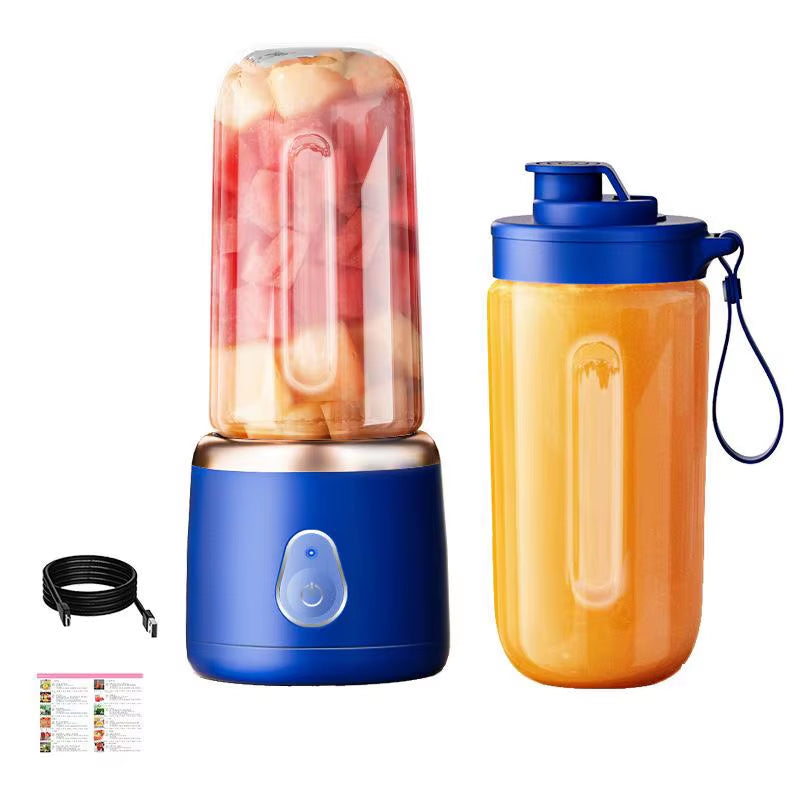 Xiaomi Portable Juicer Cup 400ML for Shakes Smoothies Rechargeable USB Traveling Fruit Juicer Double Cup Fruit Blender