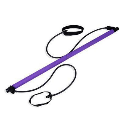 Portable Home Gym Bar – Resistance Bands Trainer for Yoga