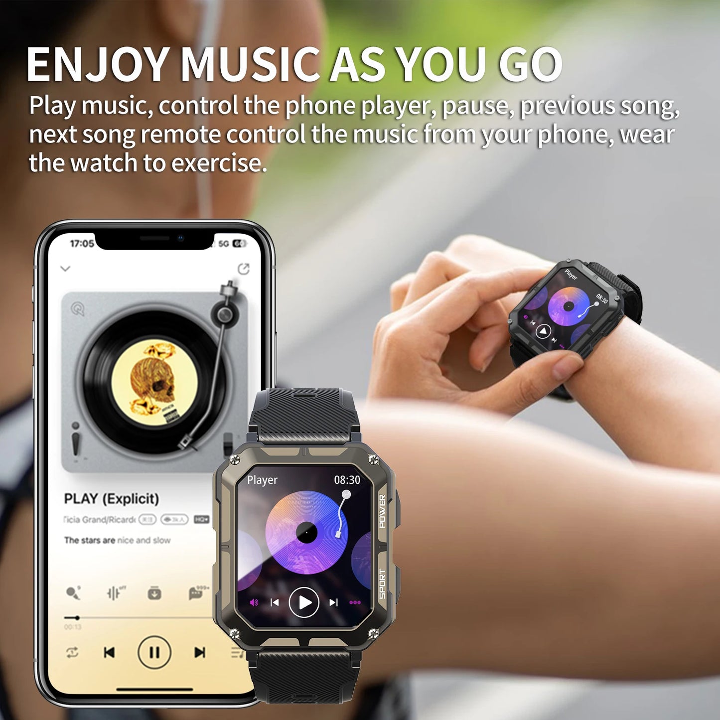 C20 Pro Smart Watch for Men – Your Ultimate Companion for Fitness and Adventure