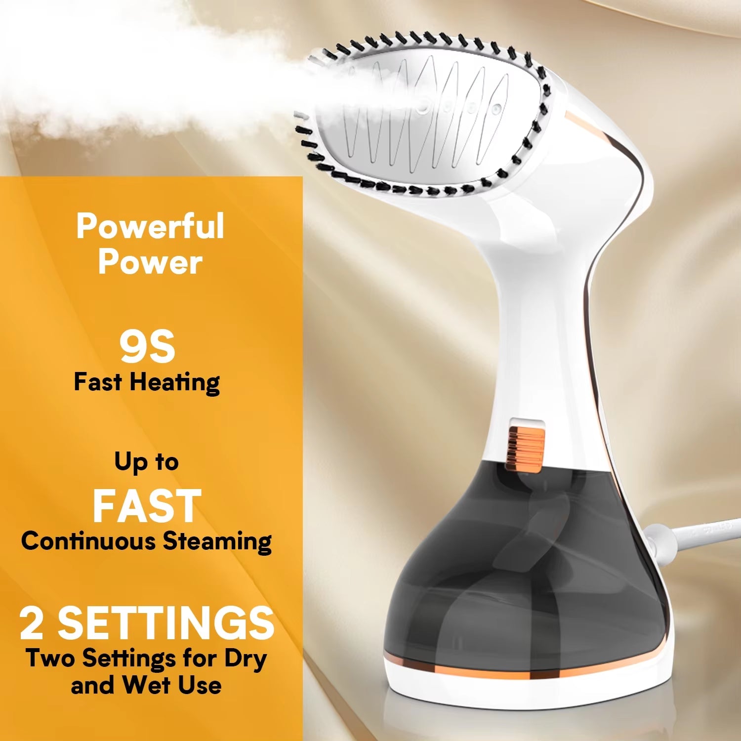 NEW Arrival LCD Screen 3-Speed Vertical Garment Steamer Portable Steam Iron Steam Brush 1800W for Household