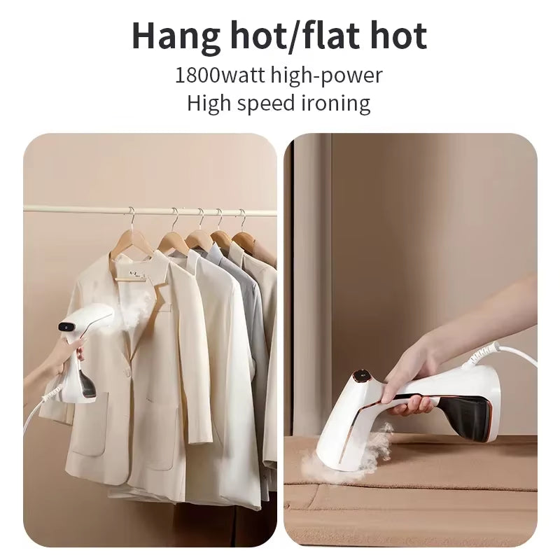 NEW Arrival LCD Screen 3-Speed Vertical Garment Steamer Portable Steam Iron Steam Brush 1800W for Household